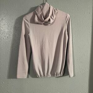 Vintage Anne Klein Women's Silver Turtleneck Sz 10 Elegant Old Money Business